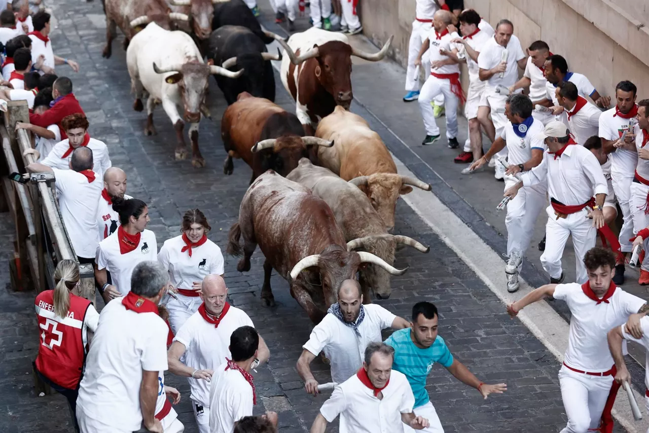 Uztailaren 7ko entzierroa (Argazkia: EFE)