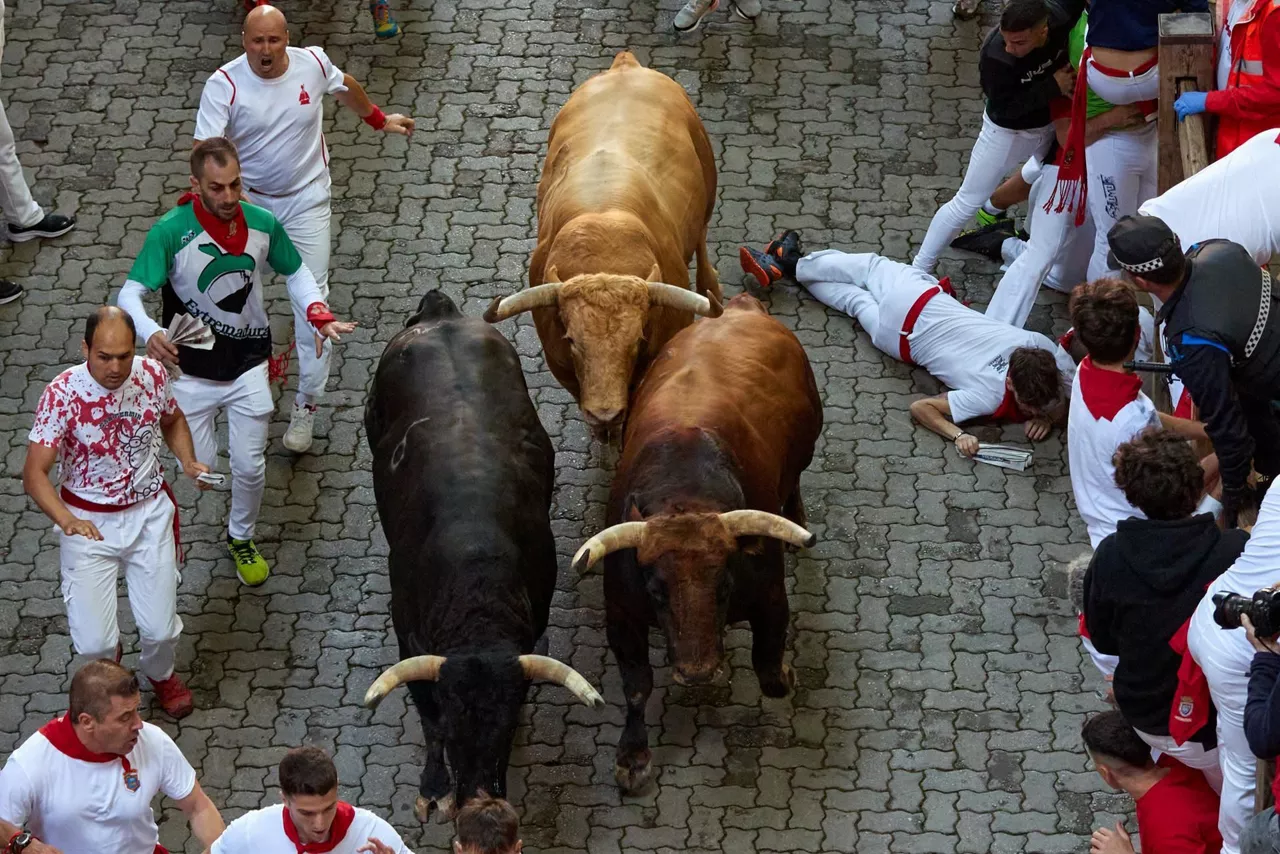 Uztailaren 7ko entzierroa (Argazkia: EFE)