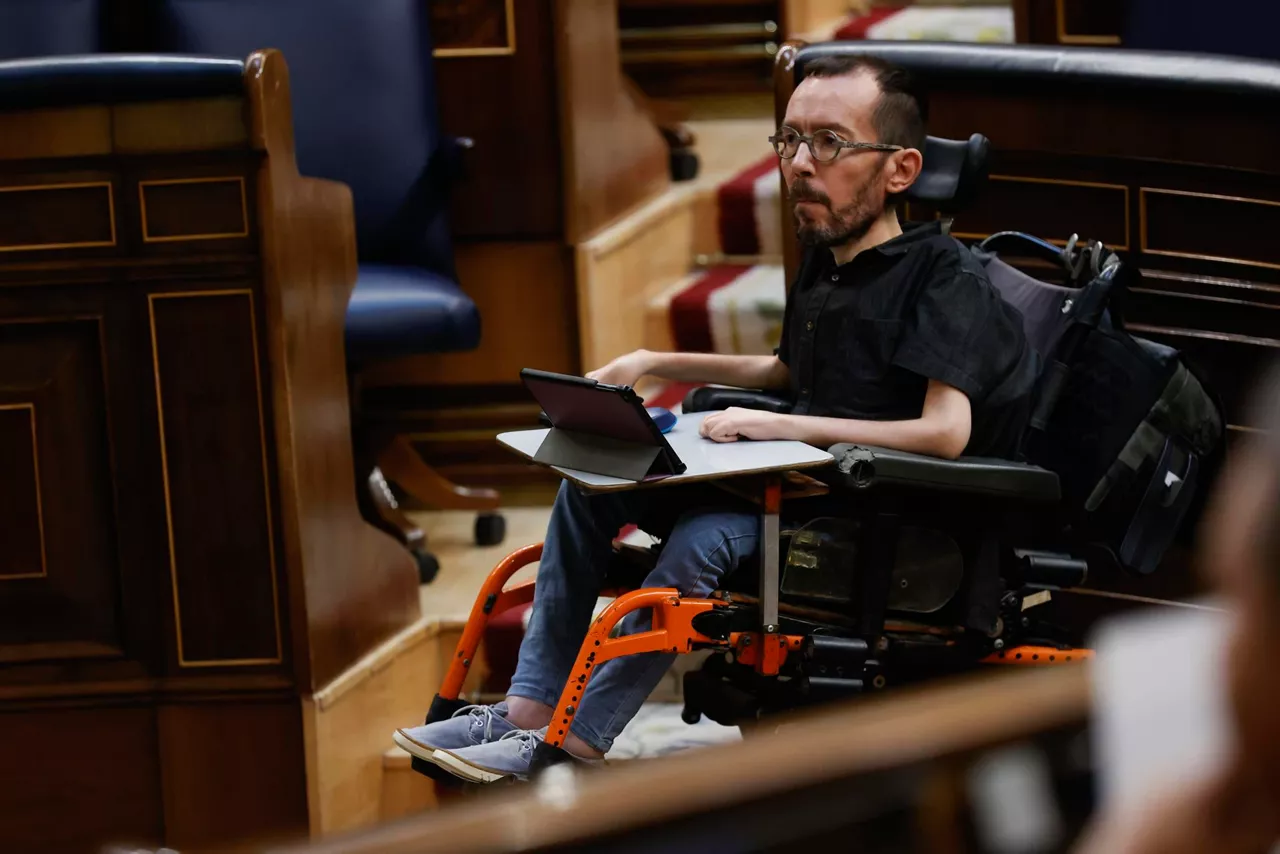 Pablo Echenique, como portavoz de Unidas Podemos en el Congreso.