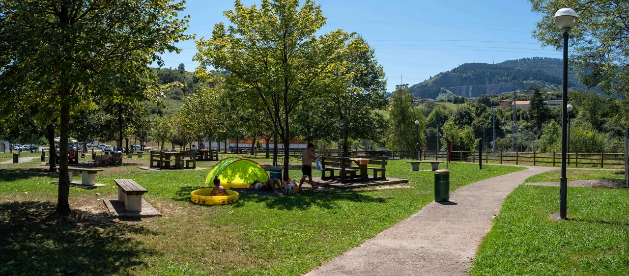 Uno de los refugios climáticos en Bilbao