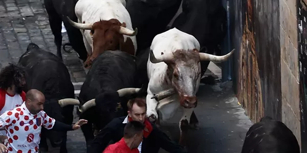 Uztailaren 8ko entzierroa (Argazkia: EFE)