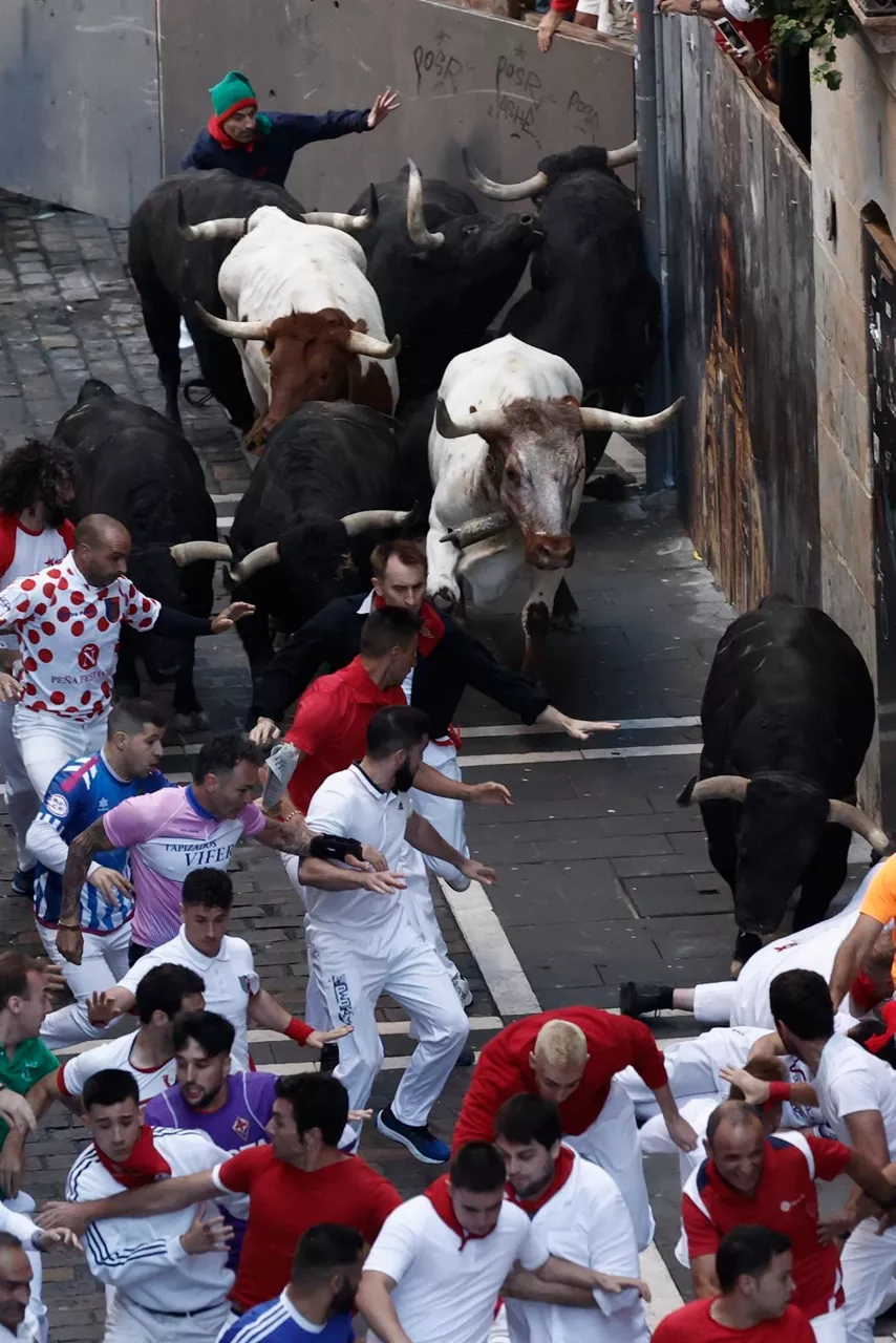 Encierro del 8 de julio (Foto: EFE)
