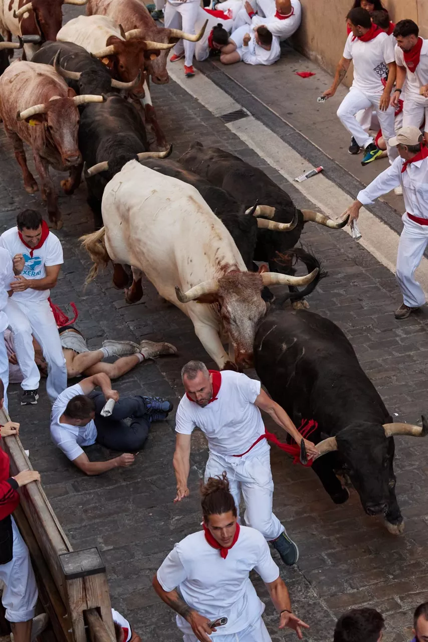 Encierro del 8 de julio (Foto: EFE)