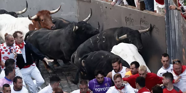 Encierro del 8 de julio (Foto: EFE)