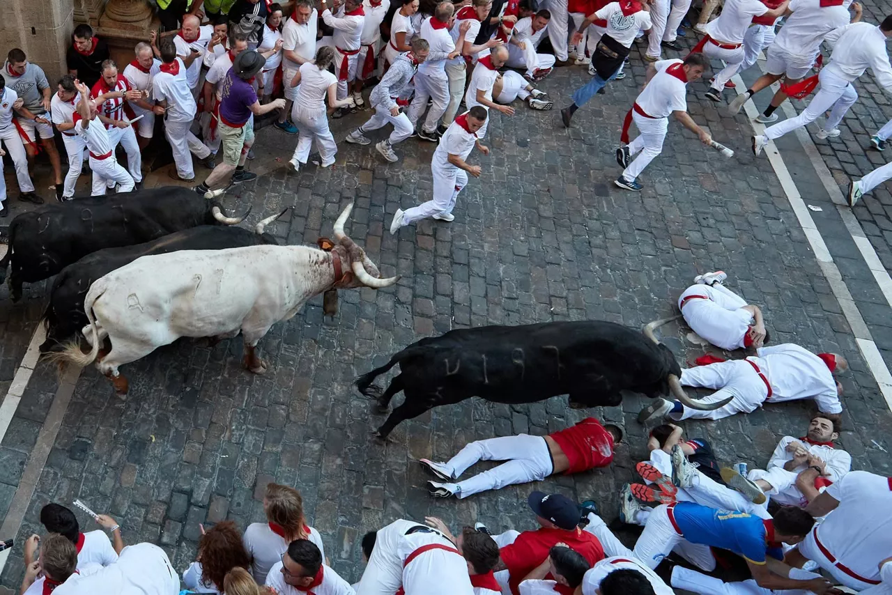 Encierro del 8 de julio (Foto: EFE)
