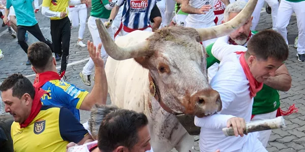 Encierro del 8 de julio (Foto: EFE)