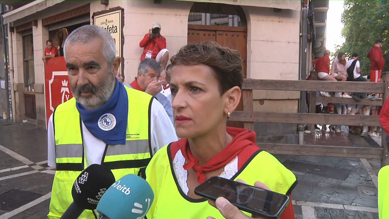 María Chivite. Imagen obtenida de un vídeo de EITB Media.