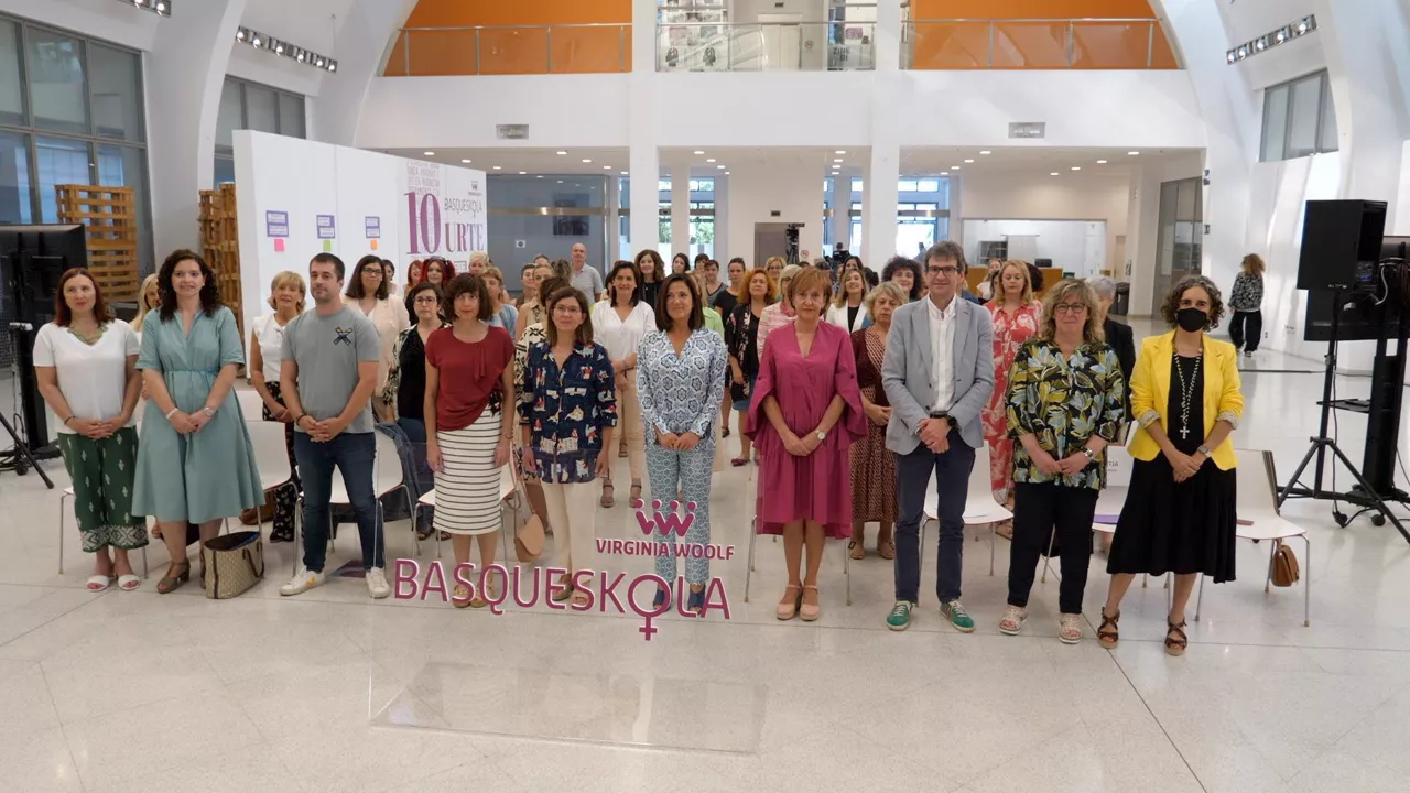 Acto de Basqueskola, hoy, en Bilbao. Foto: Irekia