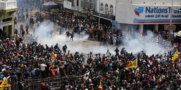 Protestas en Colombo (Sri Lanka). Foto: EFE
