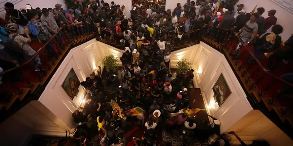 Protestas en Colombo (Sri Lanka). Foto: EFE