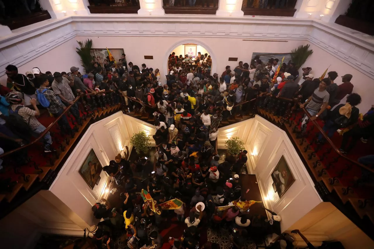 Protestas en Colombo (Sri Lanka). Foto: EFE
