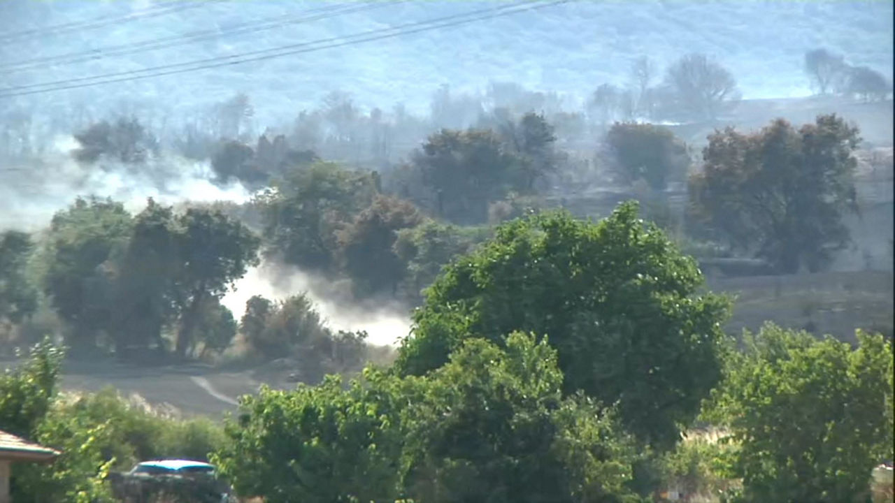 Incendio forestal en Mendoza (Álava)