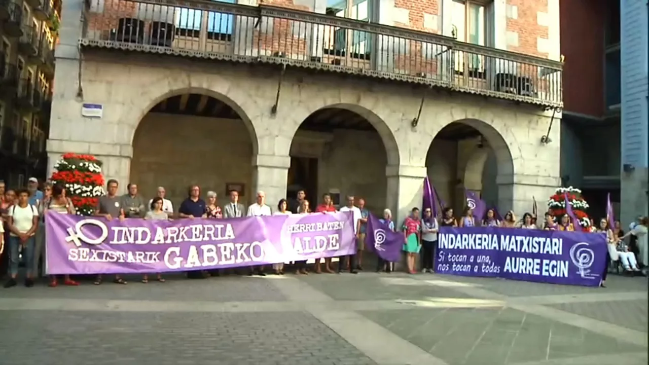 Concentración en Tolosa. Imagen: EITB Media