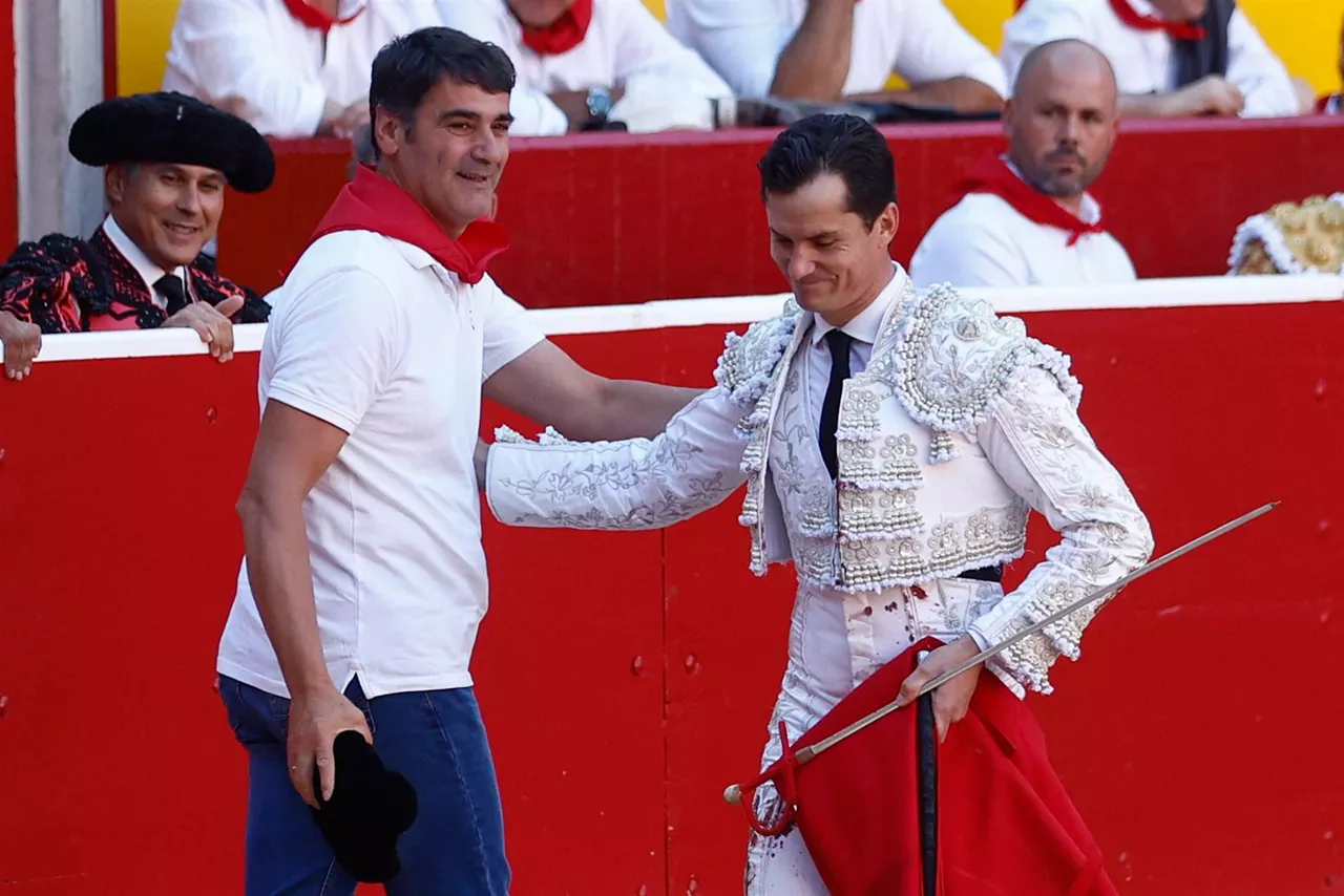 Ubrique, en la plaza de toros de Pamplona.