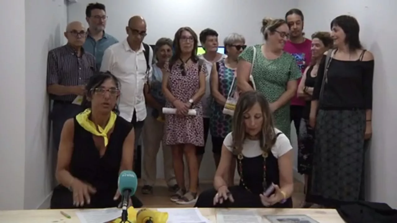 Rueda de prensa de hoy, en Vitoria-Gasteiz.
