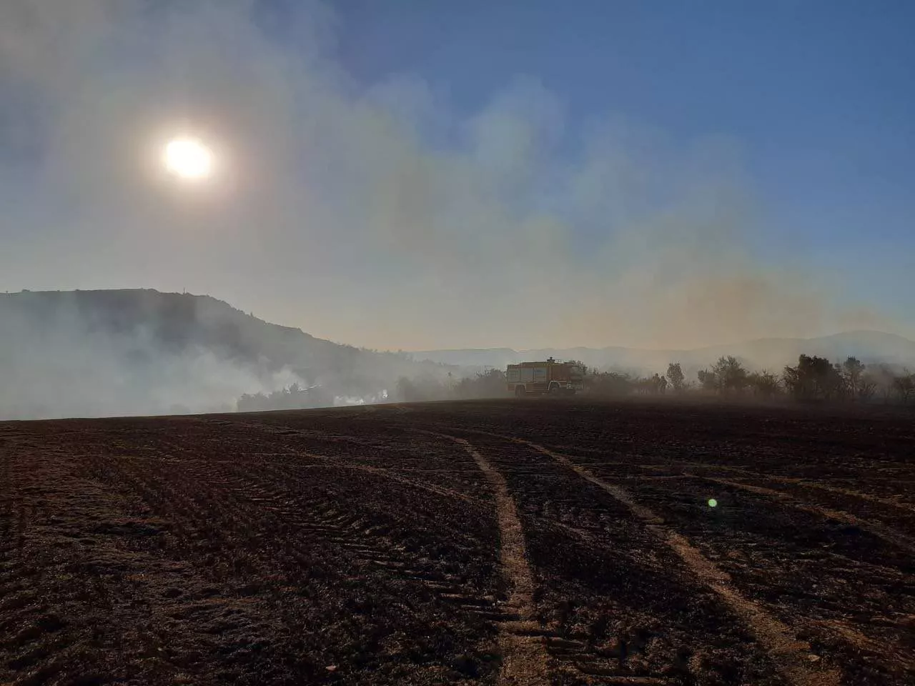 Incendio en Mendiola (Álava). Foto: SOS Deiak