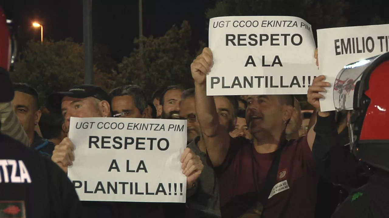 Piquetes. Imagen obtenida de un vídeo de EITB Media.