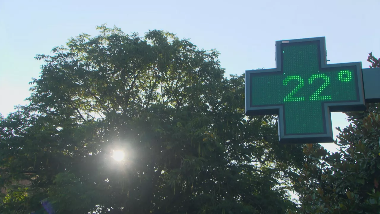 Termómetro en San Sebastián. Imagen obtenida de un vídeo de EITB Media.