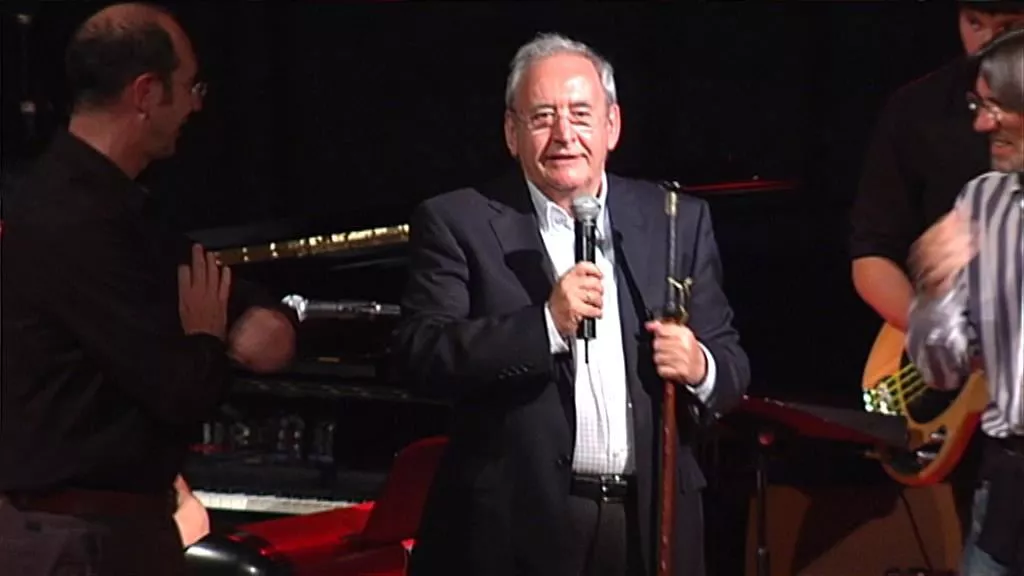 Iñaki Añua, homenajeado en el Festival de Jazz de Vitoria en 2013. Foto: EITB.