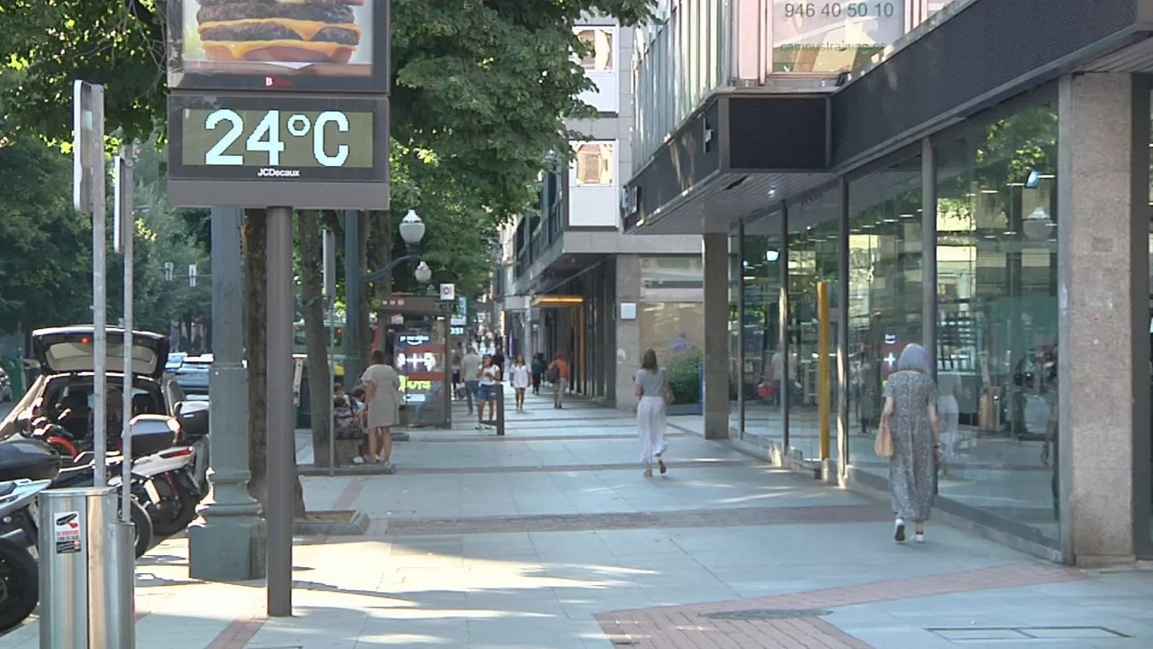 Termómetro de Bilbao. Imagen obtenida de un vídeo de EITB Media.