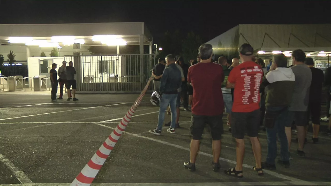 Piketeak. EITB Mediaren bideo batetik ateratako irudia.
