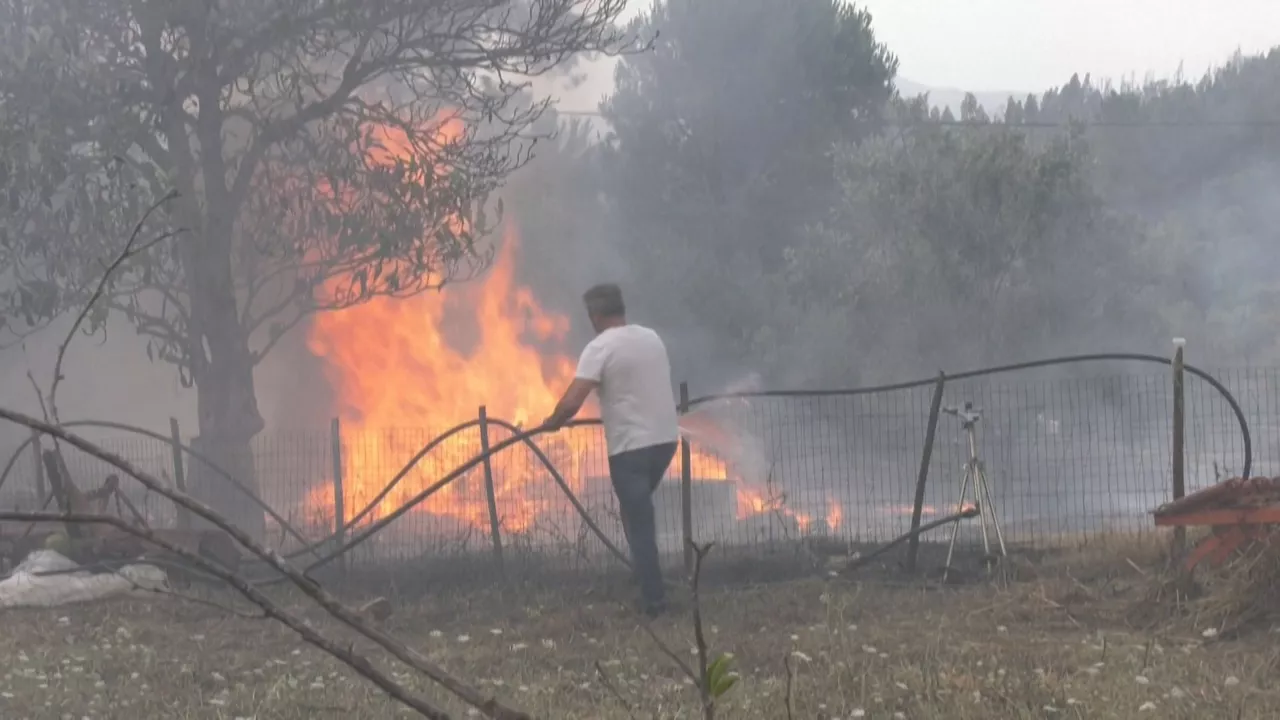 Sutea Portugalen. Agentzietako bideo batetik ateratako irudia.