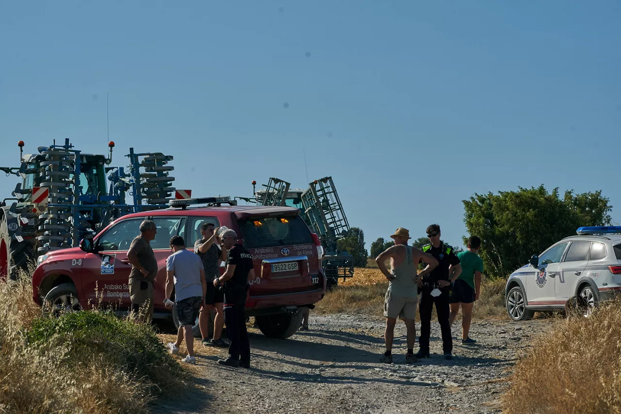 Mendoza (Araba), atzo. Argazkia: EFE