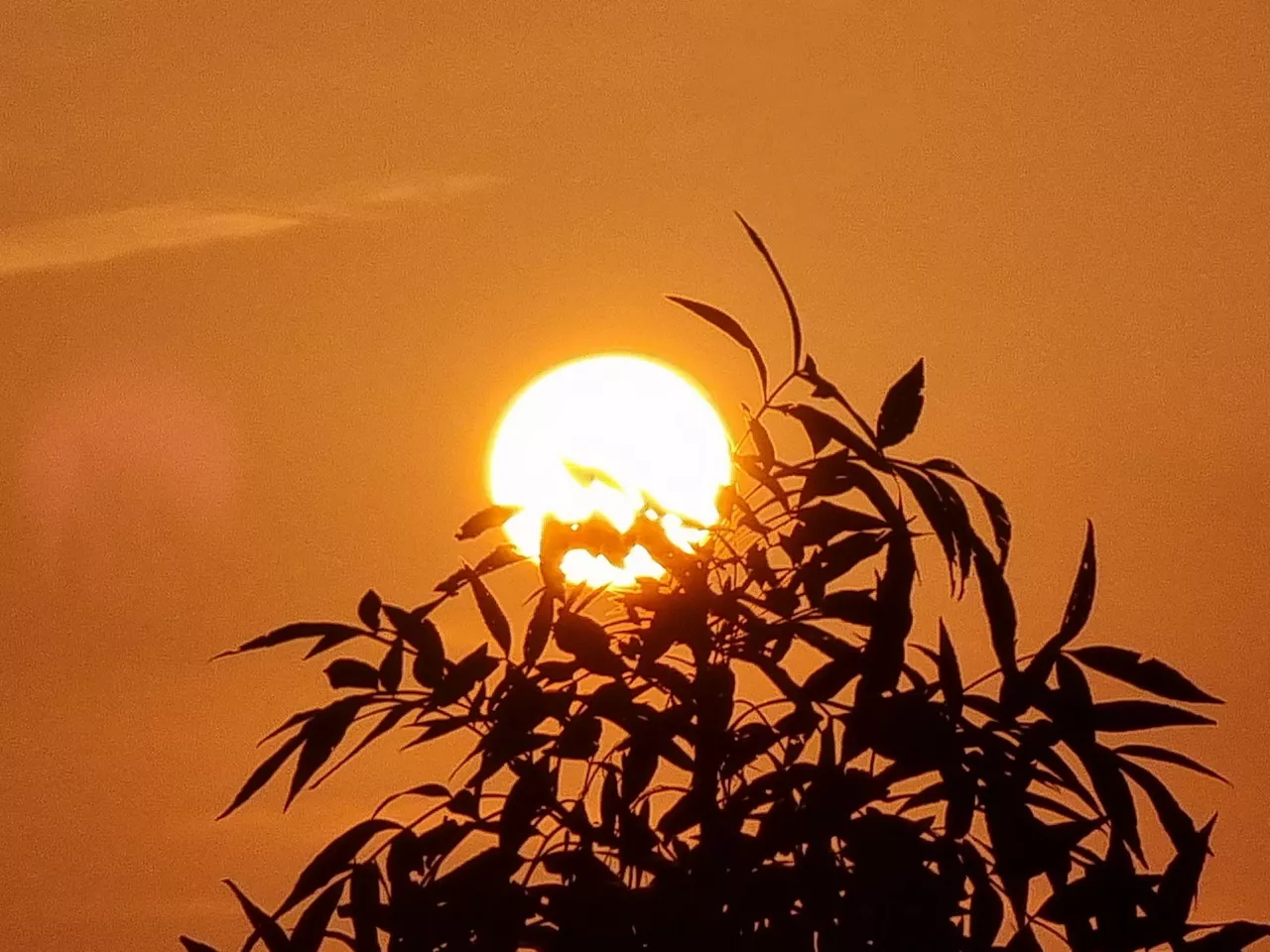 Imagen de un amanecer, el pasado mes en Oñati