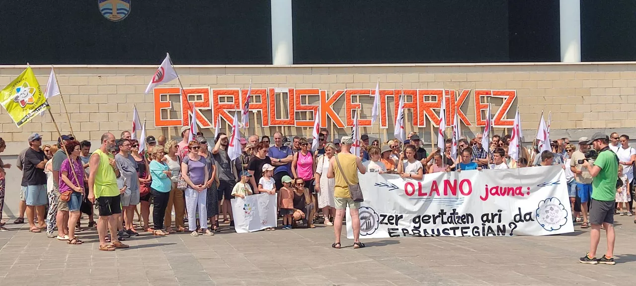 Zubietan gaur egindako elkarretaratzea. Argazkia: EITB MEDIA