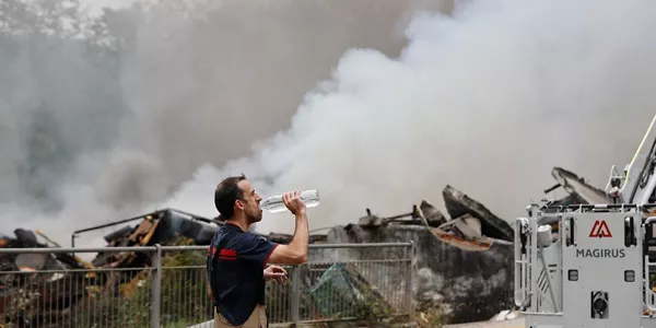 Incendio en Lemoa (Foto: EFE)
