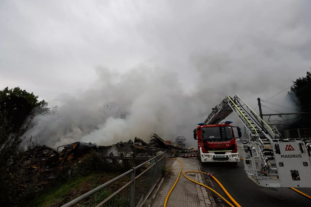 Incendio en Lemoa (Foto: EFE)