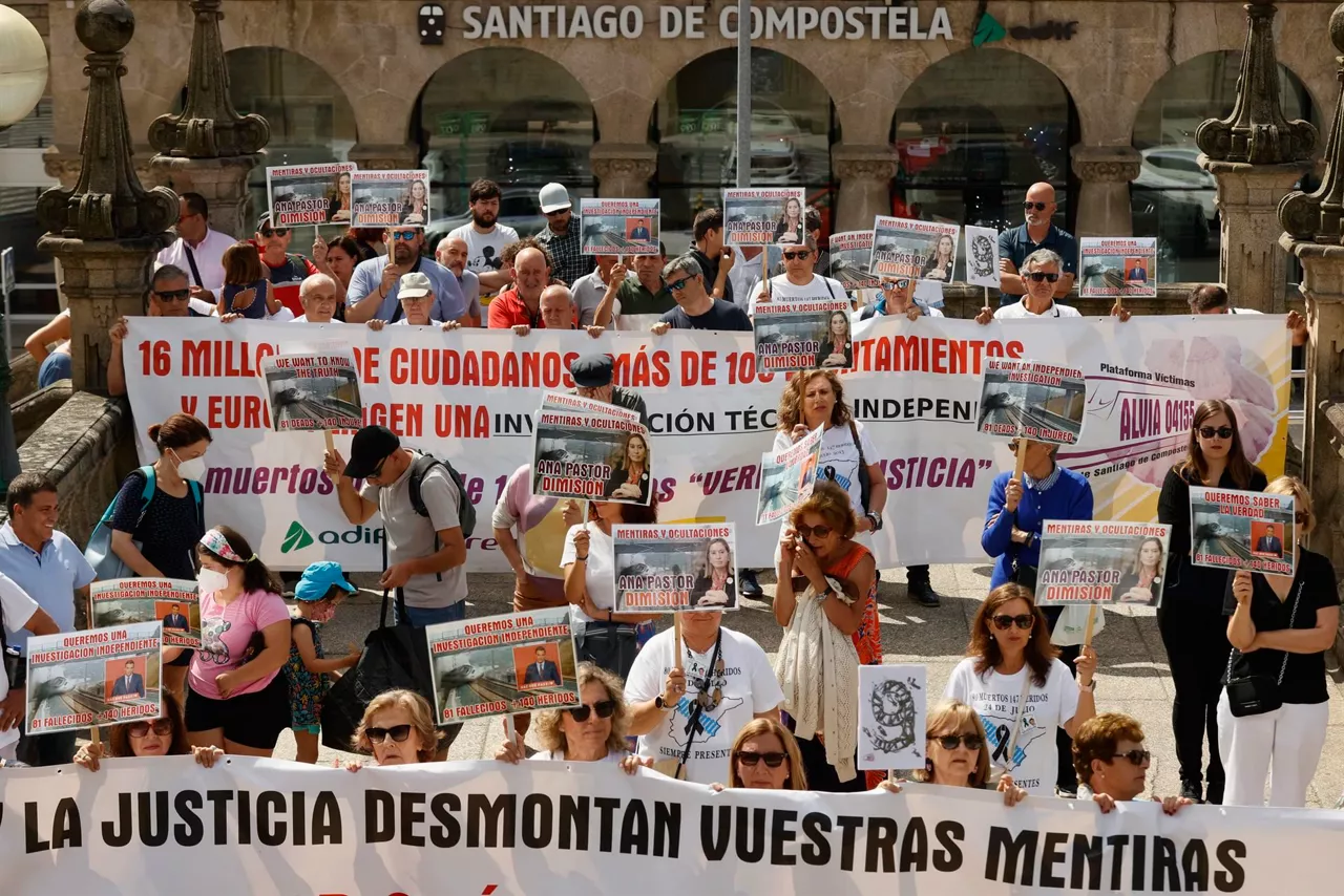 Concentración de este domingo. Foto: EFE.