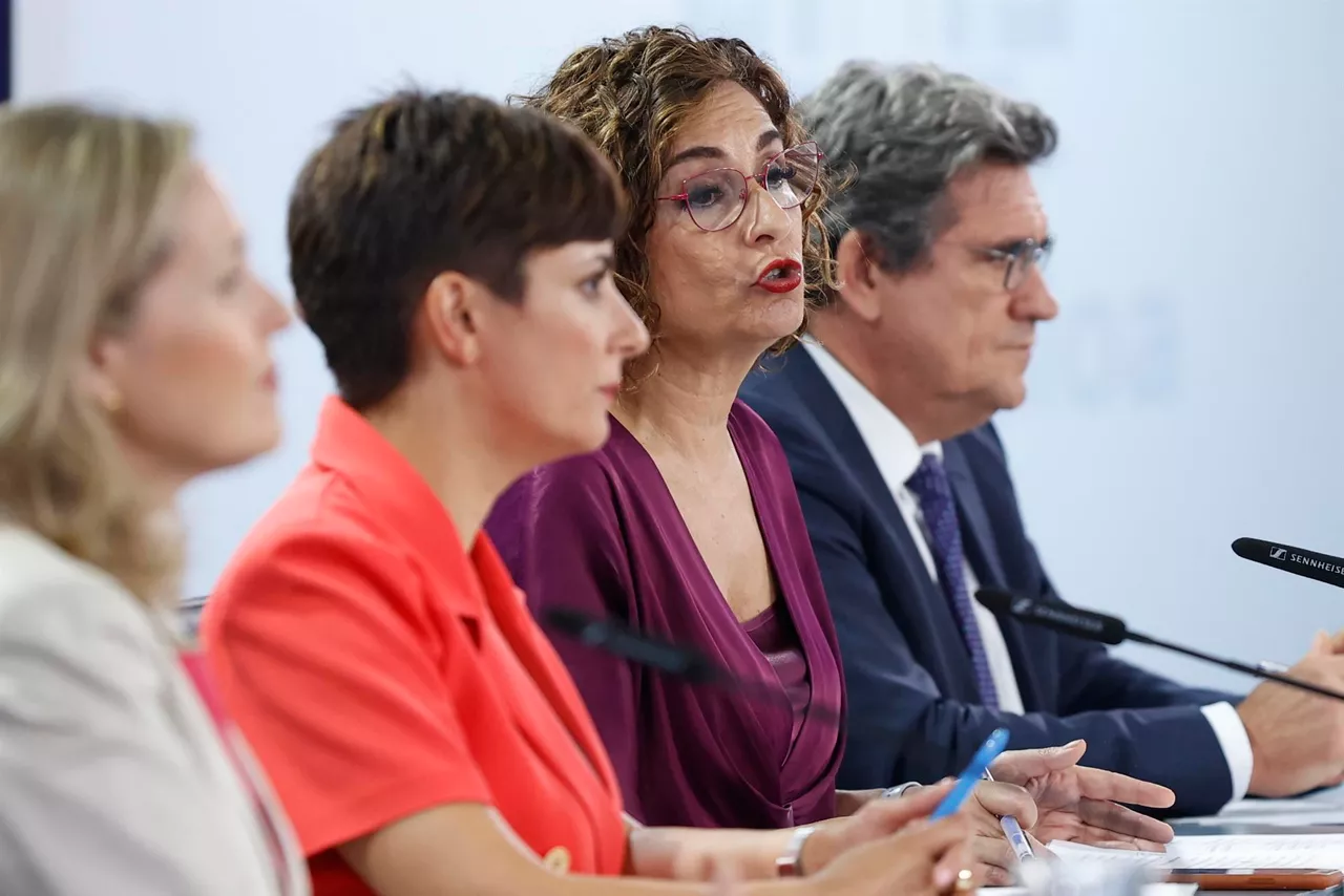 María Jesús Montero, en la rueda de prensa posterior al Consejo de Ministros.