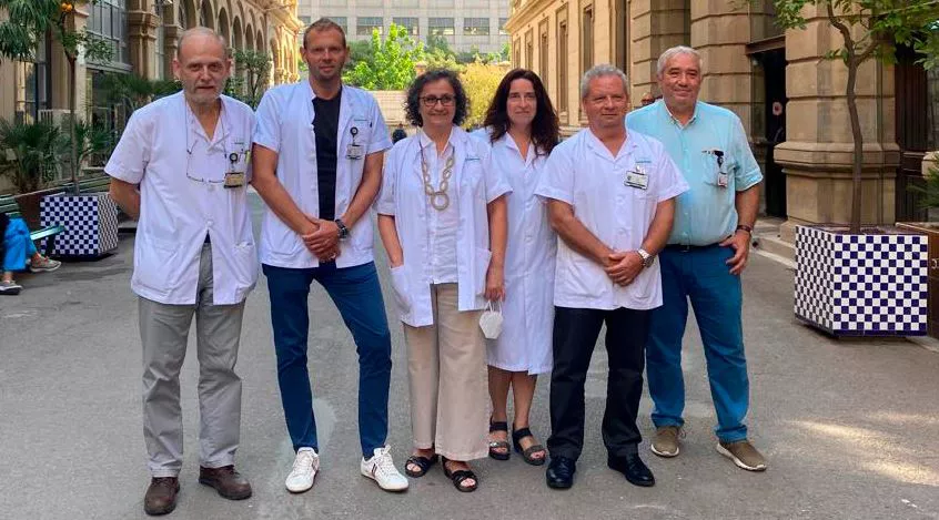 Bartzelonako Clinic Ospitaleko ikertzaileak. Argazkia: Clinic Ospitalea