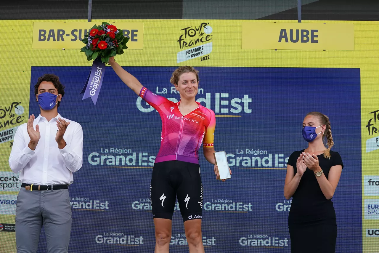 Marlen Reusser, laugarren etapako irabazlea