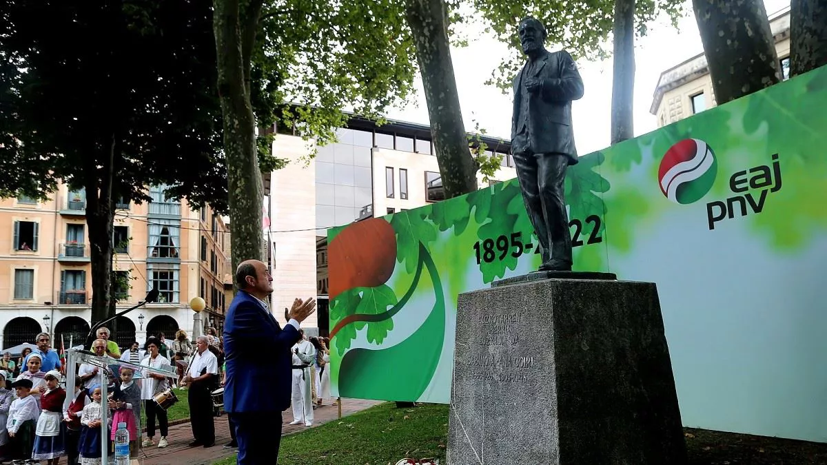 Andoni Ortuzar, en el homenaje en Bilbao. Foto: EAJ-PNV.