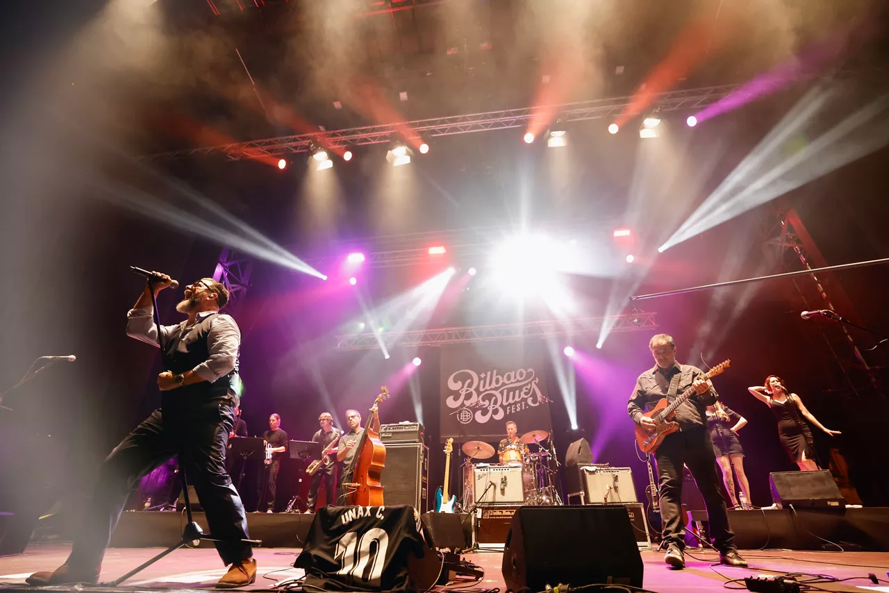 Travellin Brothers, anoche en el Bilbao Blues Festival.