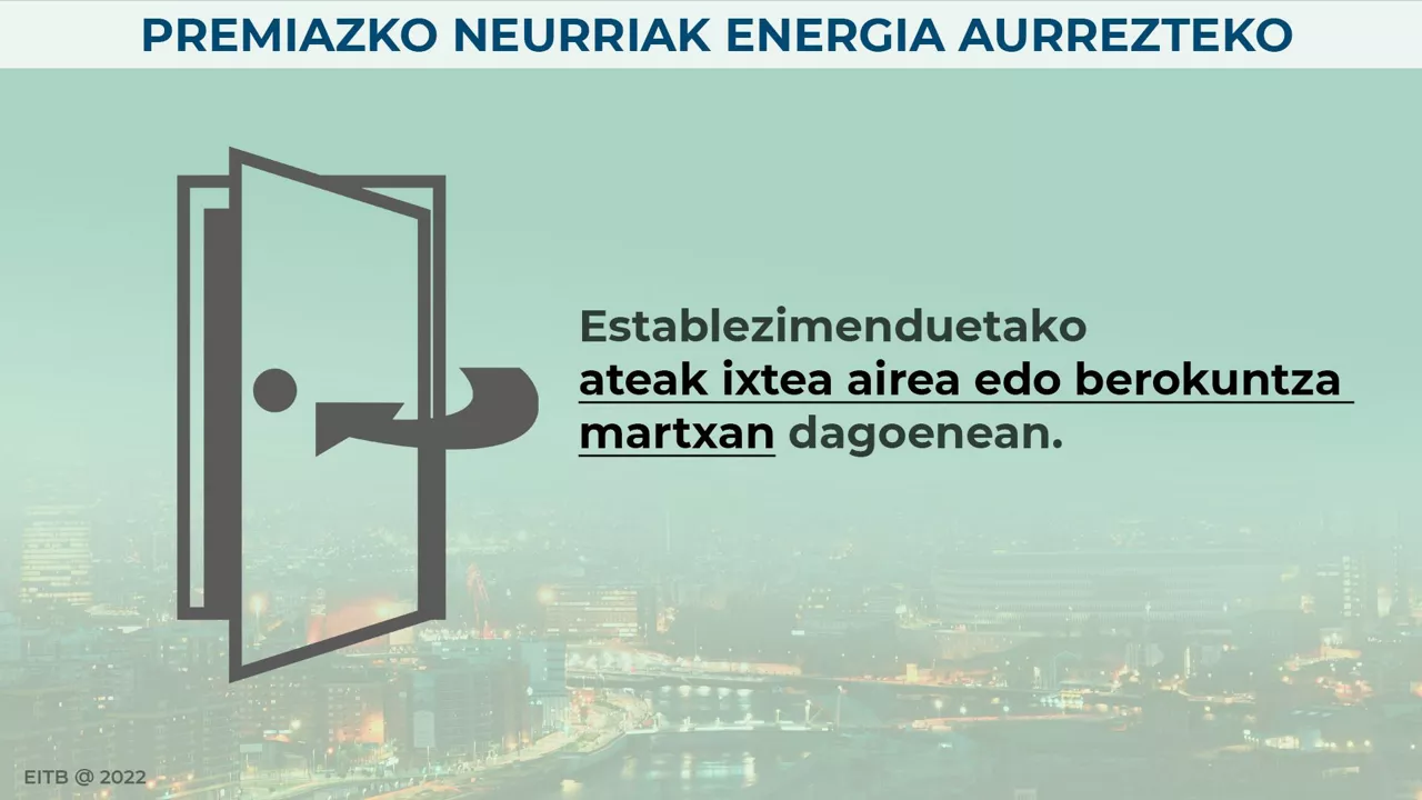 Ateak ixteko agindua.