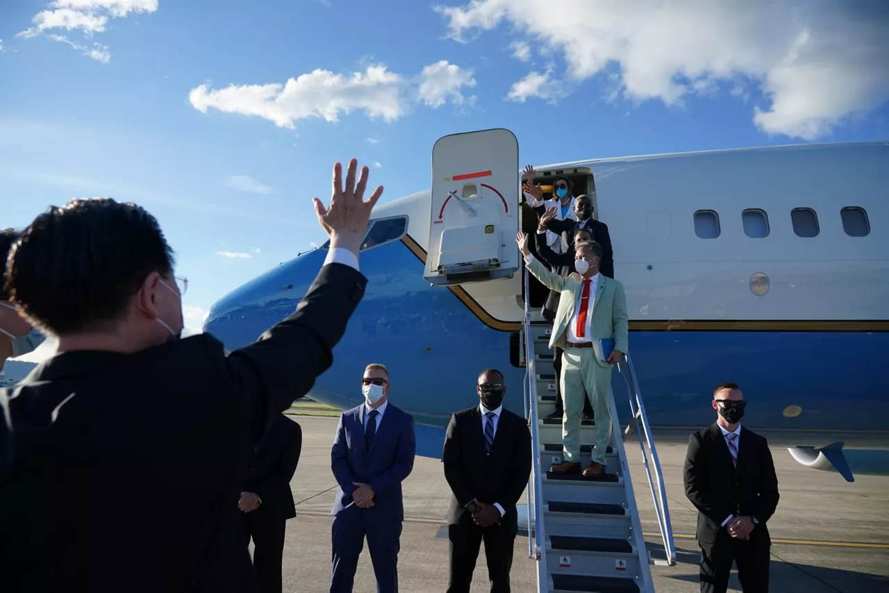 Nancy Pelosi abandona Taiwán y pone rumbo a Corea del Sur. Foto: EFE.