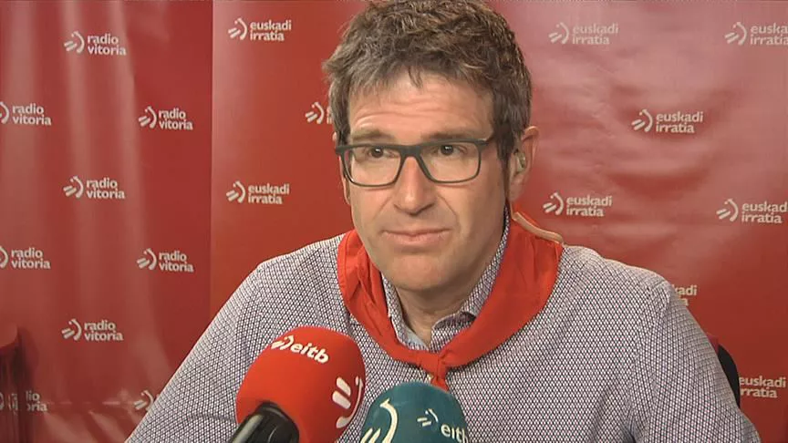 Gorka Urtaran este martes en Radio Euskadi. Foto: EITB Media.