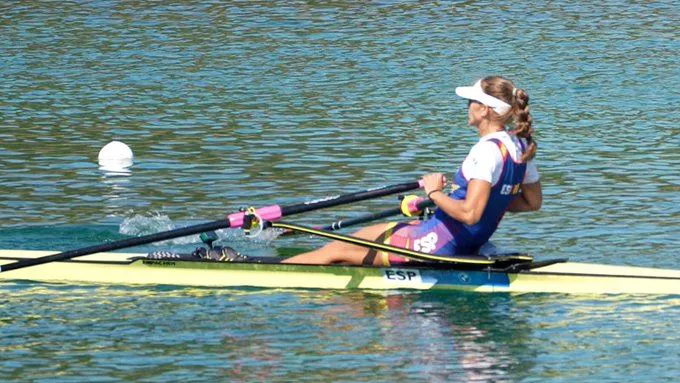 Virginia Diaz arraunean