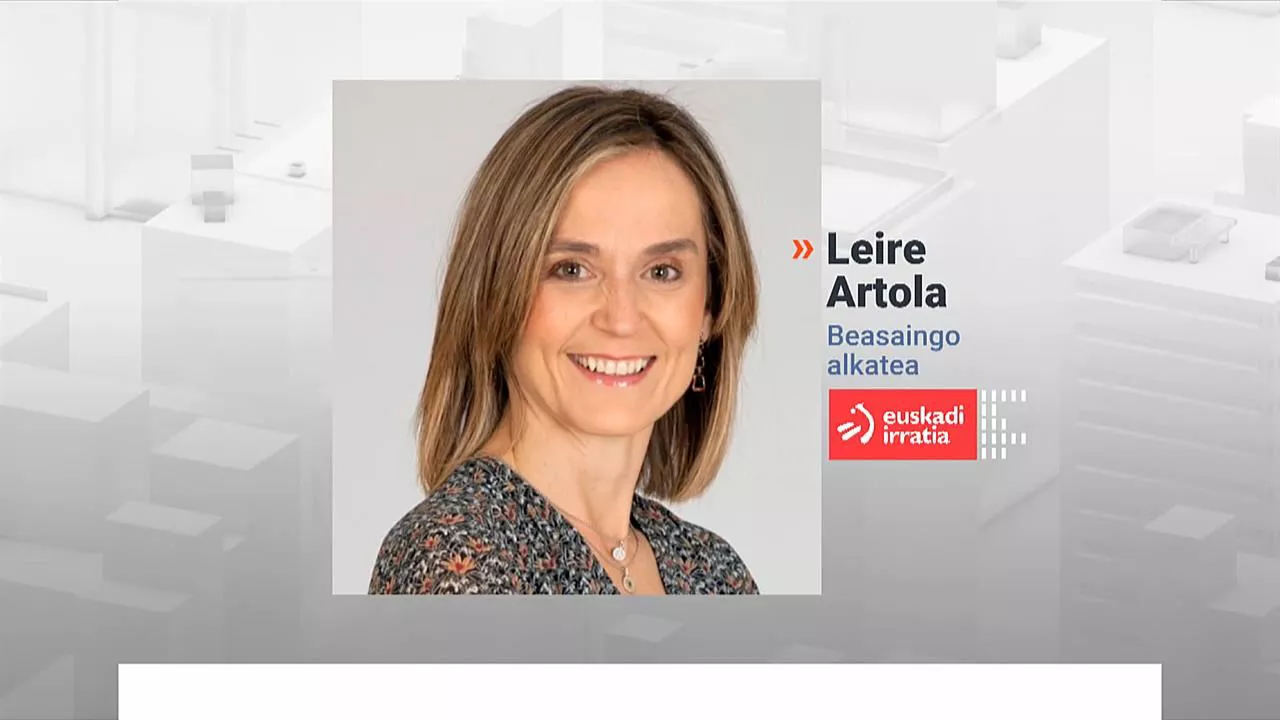 Leire Artola Beasaingo alkatea Euskadi Irratian elkarrizketatua. Argazkia: EITB Media.