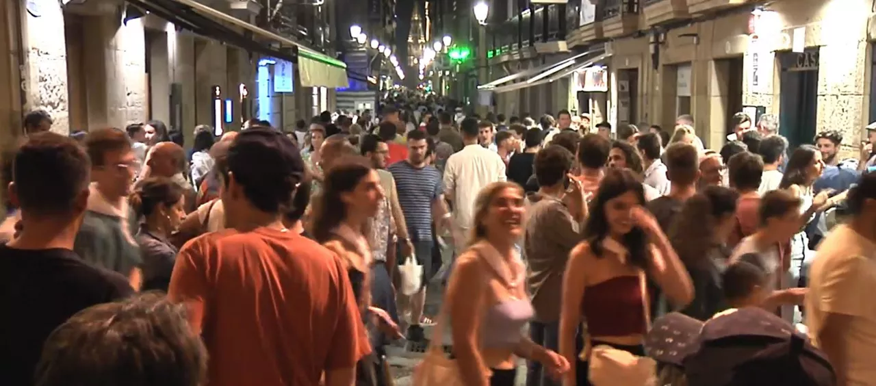 En San Sebastián se han registrado dos casos. Foto obtenida de un vídeo de EITB Media.