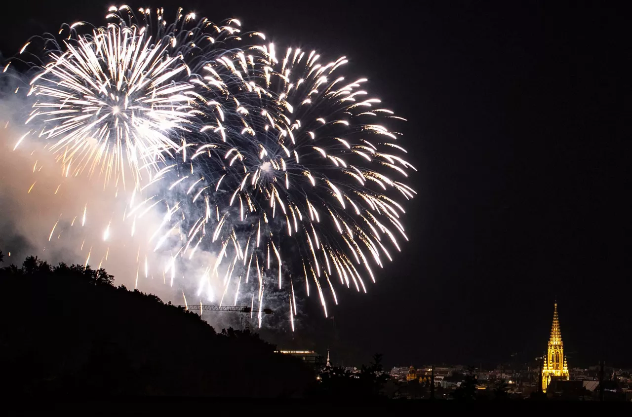 Fuegos artificiales.