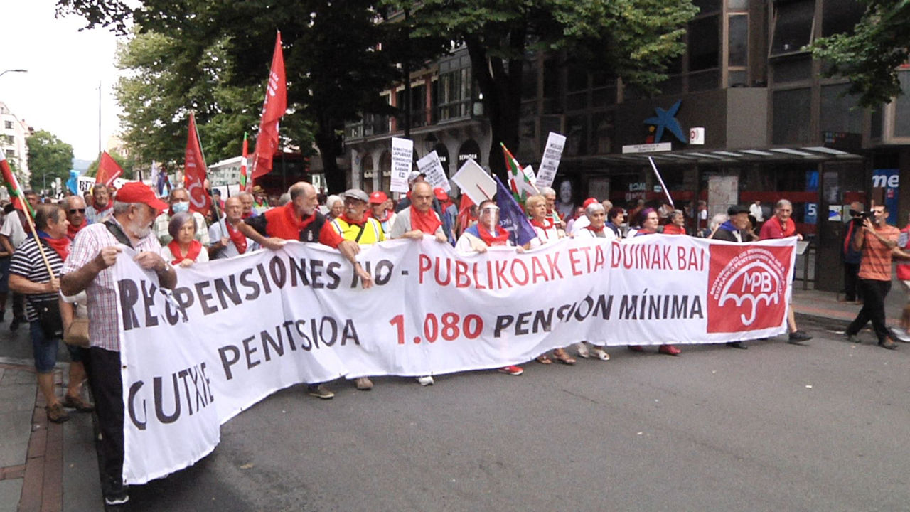 Manifestación en Bilbao. Imagen: EITB Media