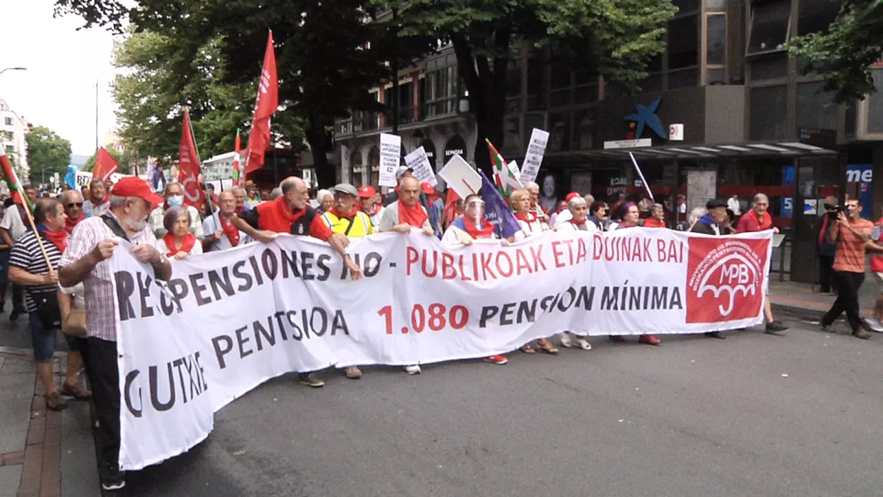 Manifestación en Bilbao. Imagen: EITB Media