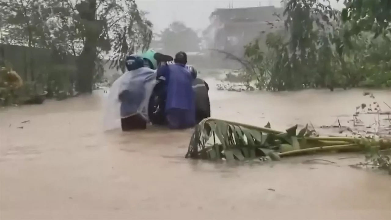 Inundaciones en Filipinas. Imagen obtenida de un vídeo de Agencias.