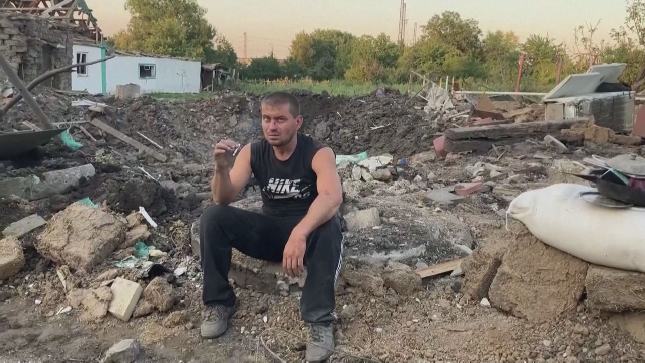 Ataque en Chaplyne. Imagen obtenida de un vídeo de Agencias.