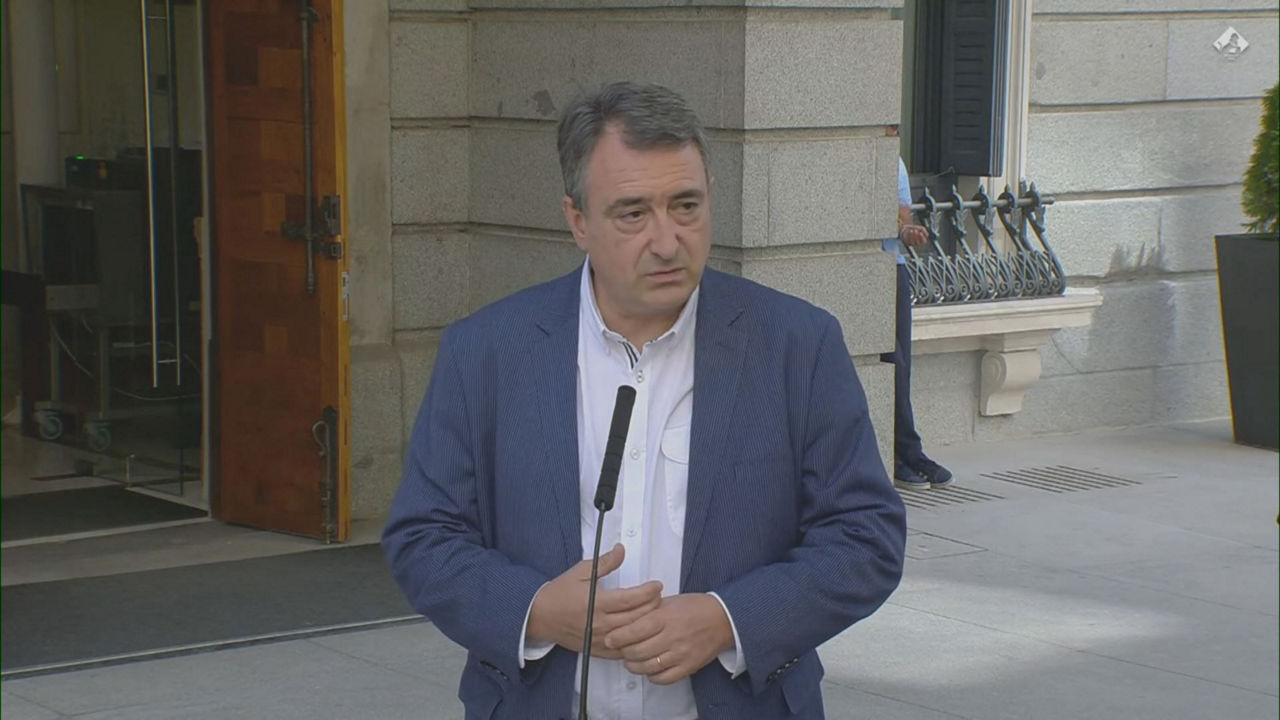 Aitor Esteban. Imagen obtenida de un vídeo del Congreso.