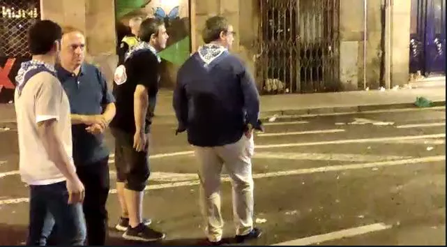 El alcalde, Juan Mari Aburto, se encontraba en las inmediaciones. Foto: EITB MEDIA